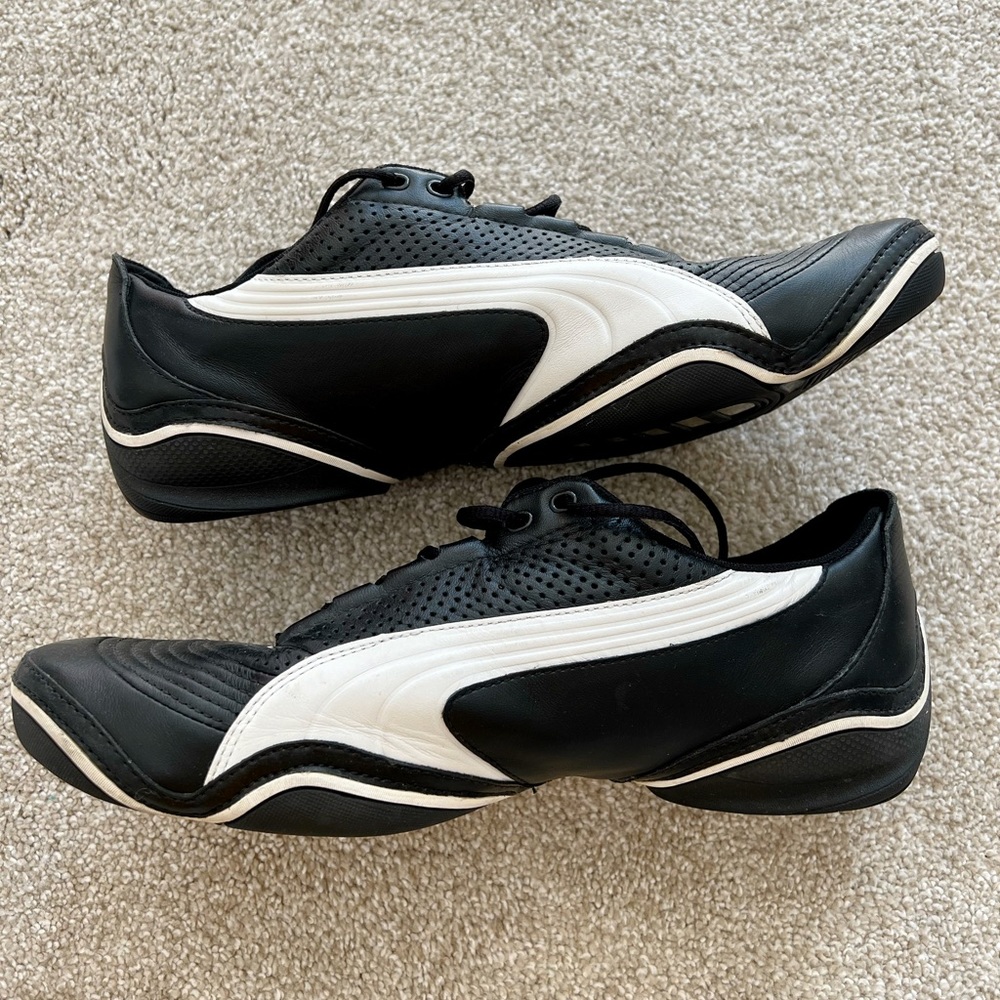 Vintage Puma Black and White Speedcat Driving Shoes - Picture 4 of 5